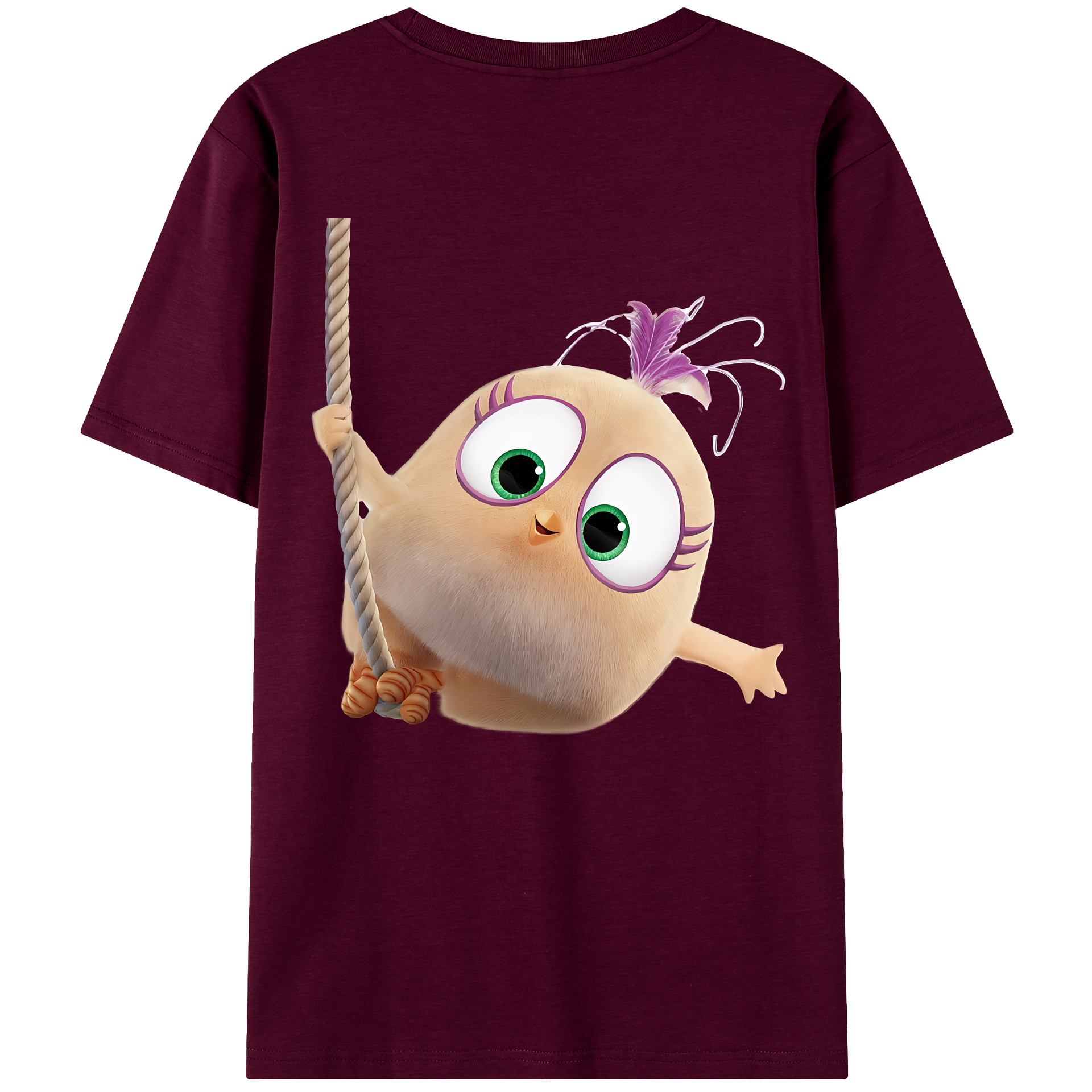 （画像用） Angry Birds アングリーバード レディース半袖Tシャツ(バックプリント)